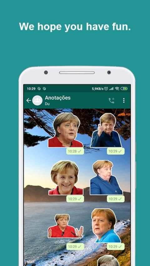 Angela Merkel Stickers screenshot 2