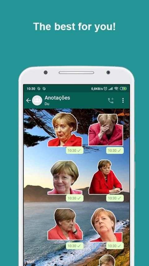 Angela Merkel Stickers screenshot 1