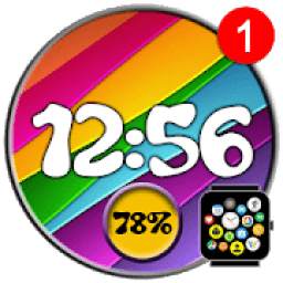 Free Summer Fun Watch Face Theme for Bubble Clouds