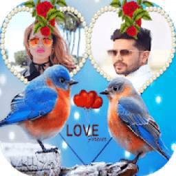 Love Birds Dual Photo Frame