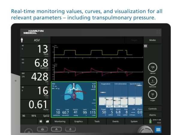 HAMILTON-C6 ventilator and patient simulation स्क्रीनशॉट 6