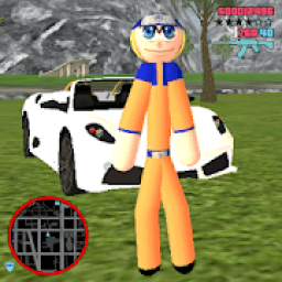 Stick Ninja Rope Hero Ninja Gangstar Crime Fight आइकन