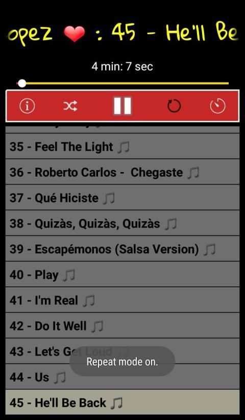 Jennifer LOPEZ SONGS OFFLINE ( 45 SONGS ) स्क्रीनशॉट 2