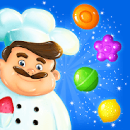 Gusto Yummy Chef - Match 3 Fruit Candy Puzzle Game आइकन