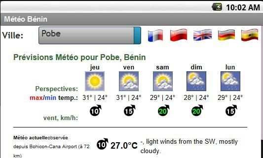 Météo Bénin screenshot 5