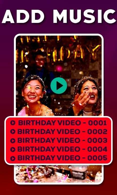 Happy Birthday Video Maker screenshot 3