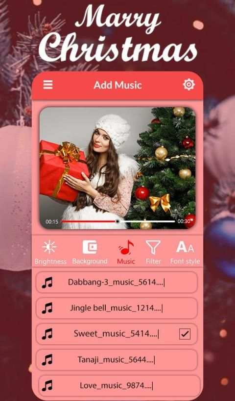 *Christmas Video Maker*Slideshow with Music 2020 स्क्रीनशॉट 3