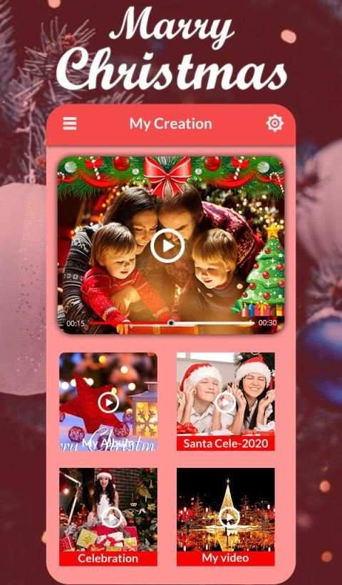 *Christmas Video Maker*Slideshow with Music 2020 स्क्रीनशॉट 2