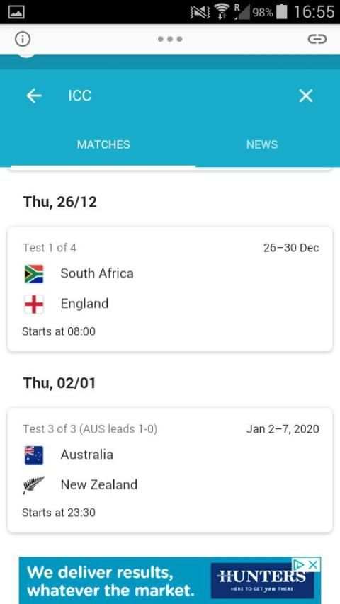 Live Cricket Score 2 screenshot 3