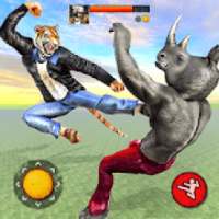 raja hewan karate vs super kungfu: permainan gulat