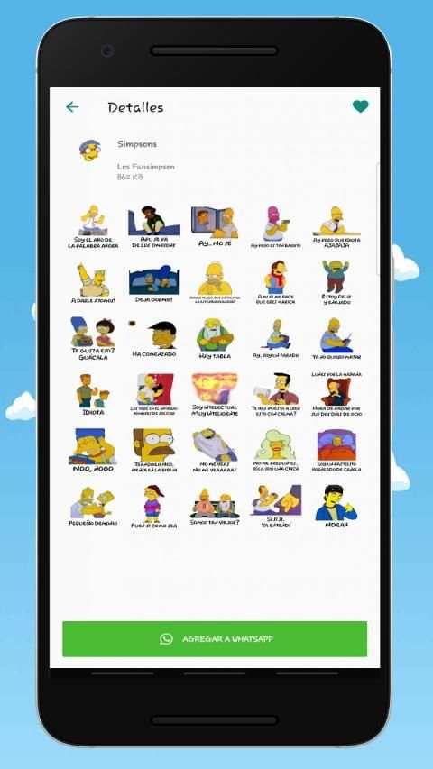 Los Fansimpson Stickers screenshot 1