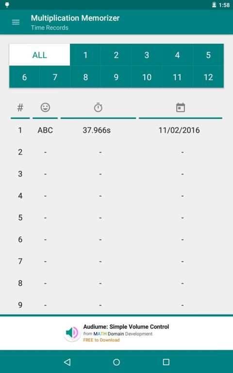 Multiplication Memorizer screenshot 2