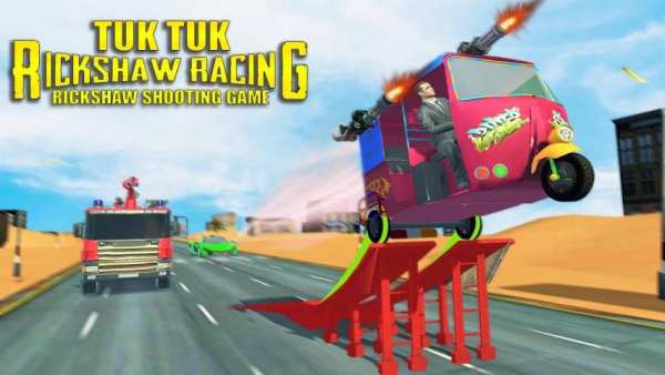 Tuk Tuk Rickshaw Simulator- Rickshaw Stunt Game screenshot 12