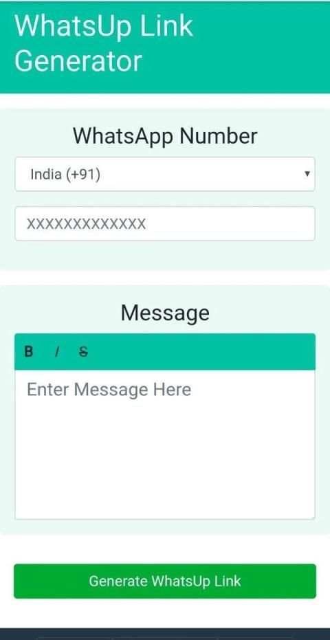 WhatsUp Link Generator screenshot 3