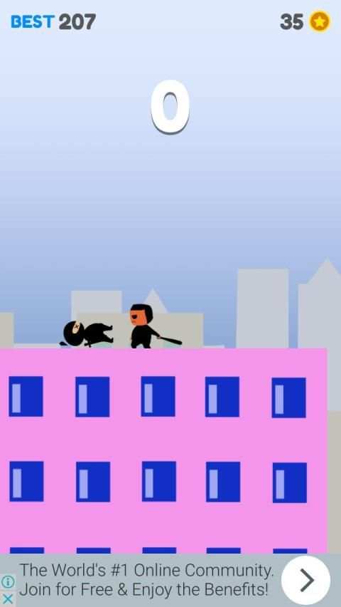 Ninja On The Roof screenshot 4