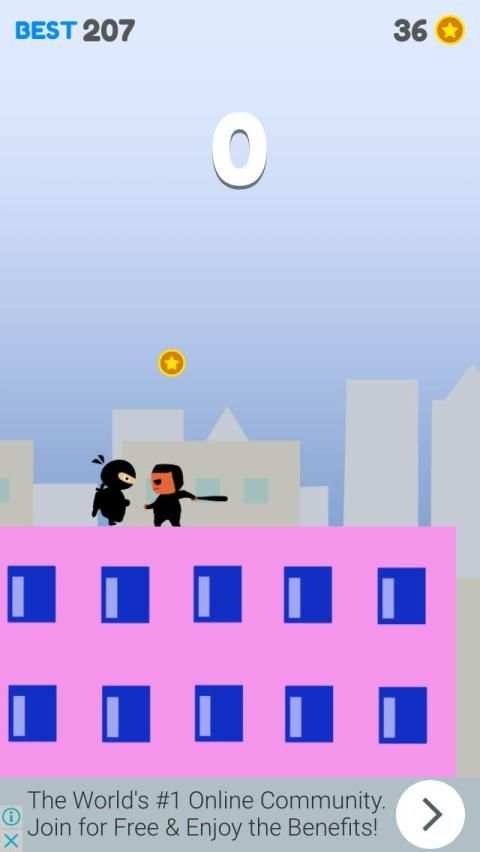 Ninja On The Roof screenshot 6