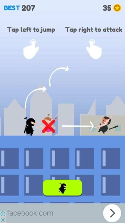 Ninja On The Roof screenshot 2