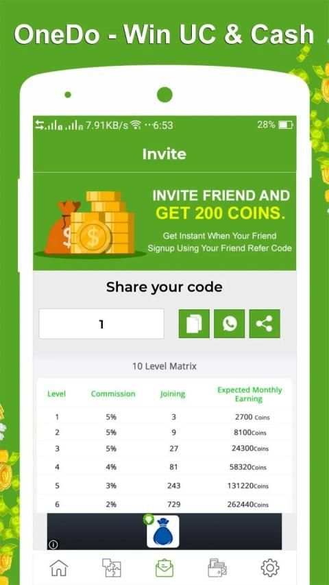 OneDo - Win UC & Cash screenshot 3