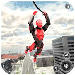 Flying Robot Rope Hero-Army Robot Hero Game