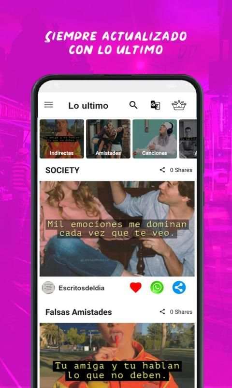 Frases Indirectas, Social screenshot 1