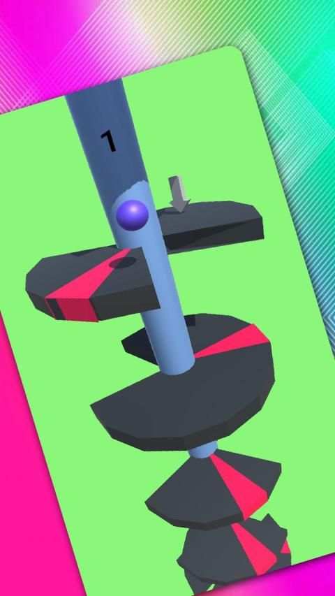 Helix Jump : Jumping Games - Bouncing balls Game screenshot 2