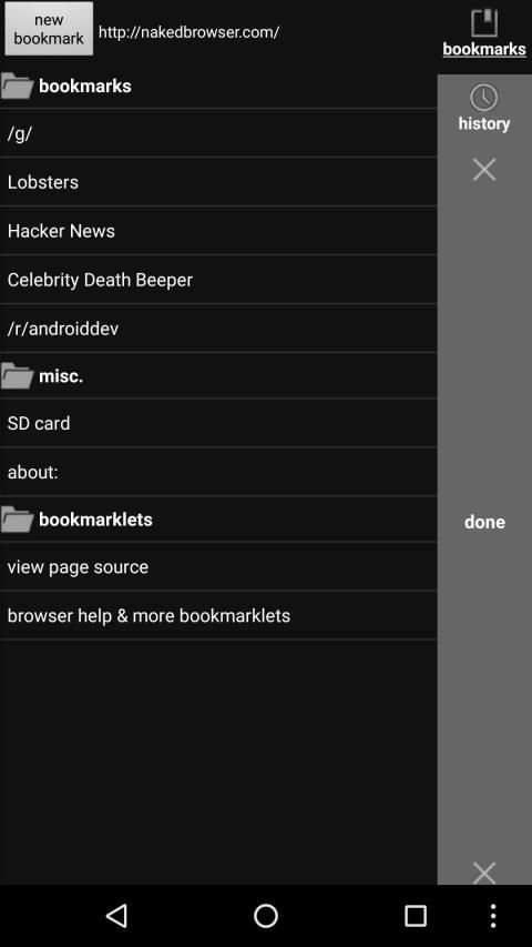 Naked Browser web browser LTS screenshot 3