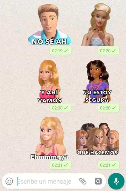 Frases de muñecas para WhatsApp (Español) screenshot 2