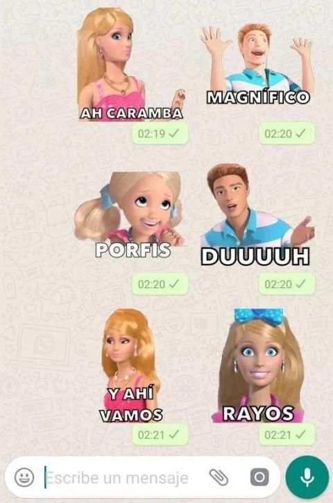 Frases de muñecas para WhatsApp (Español) screenshot 1