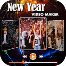 New year video maker, photo video maker 2020 आइकन