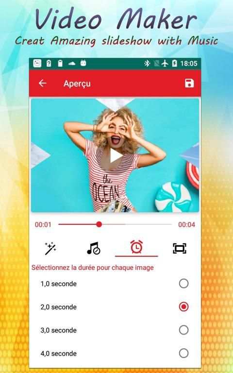 دمج الصور والاغانى وصنع فيديو بدون أنترنت
‎ screenshot 2