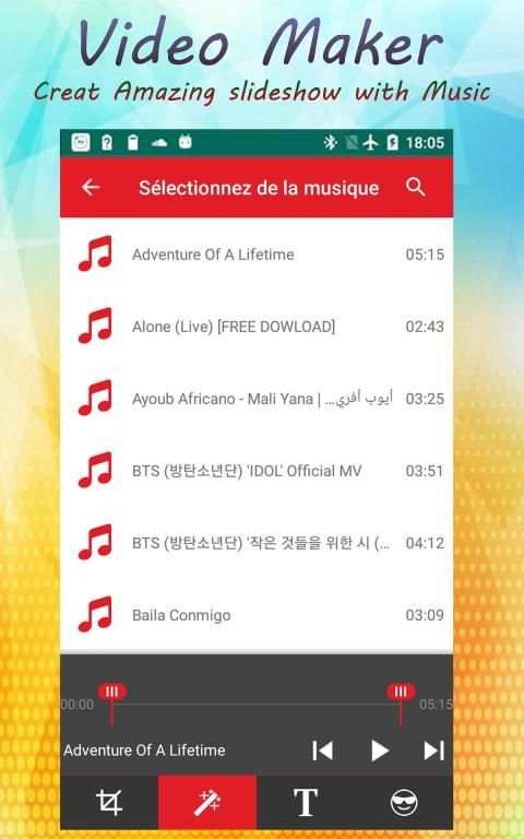 دمج الصور والاغانى وصنع فيديو بدون أنترنت
‎ screenshot 1