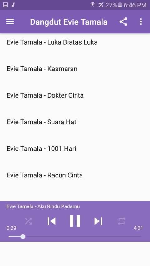 Lagu Evie Tamala Offline screenshot 2