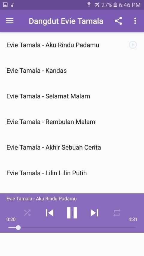 Lagu Evie Tamala Offline screenshot 3