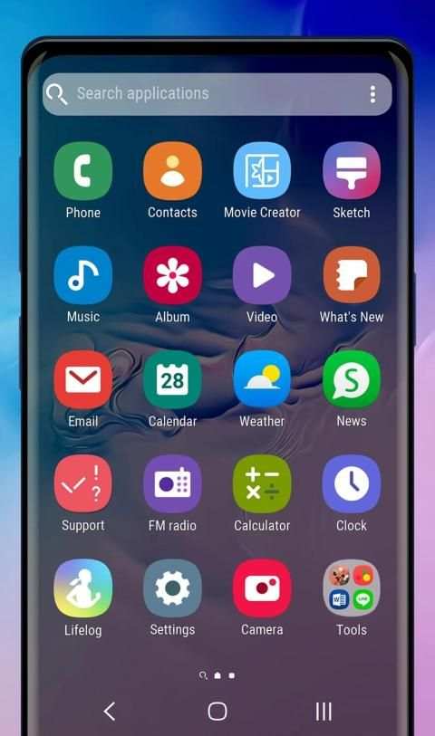 Galaxy S10 blue-rose | Xperia™ Theme screenshot 3