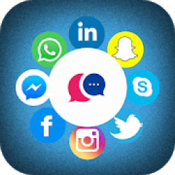 Messenger for Social Apps - All Social Networks आइकन