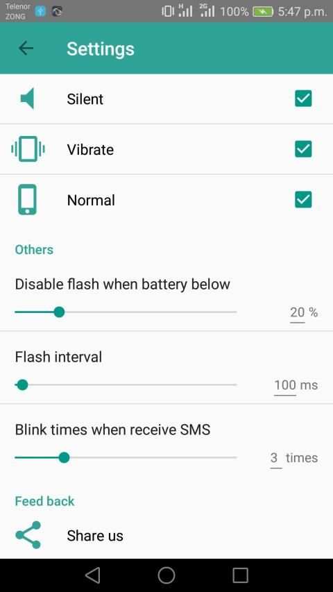 Flash on Call / SMS (Alert) screenshot 3