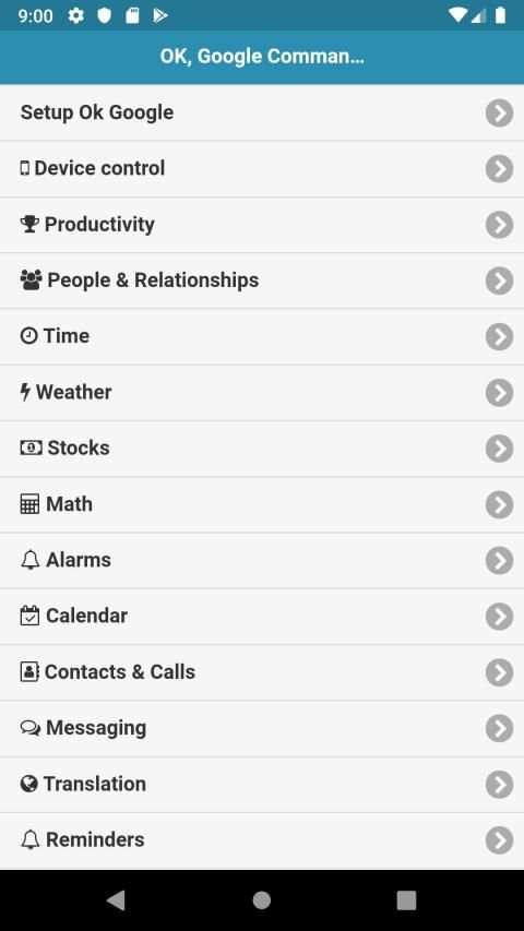 Commands for Ok Google स्क्रीनशॉट 6