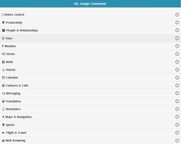 Commands for Ok Google स्क्रीनशॉट 2