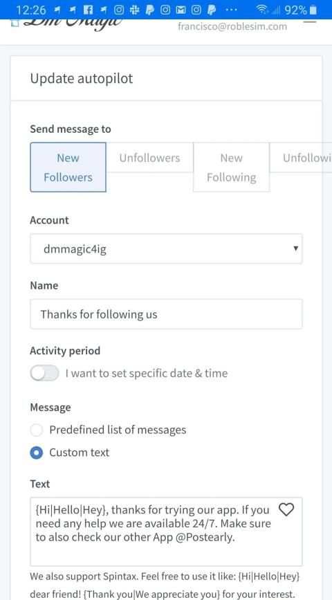 DM Magic - Auto Dms & Chatbot for Instagram screenshot 1
