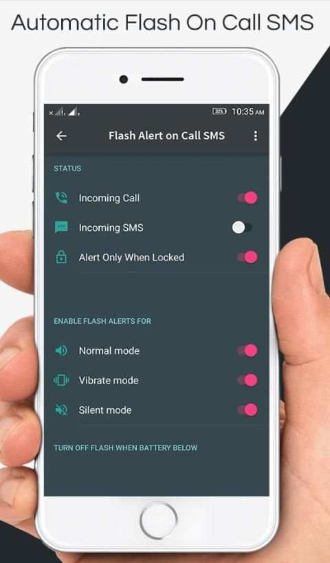 Flash Alert On Call SMS स्क्रीनशॉट 3
