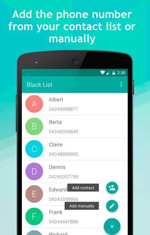 Blacklist (Calls Blocker) स्क्रीनशॉट 3