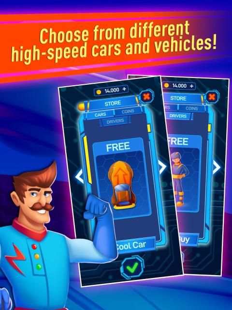 Ludichrome: Endless Car Racing Game स्क्रीनशॉट 2