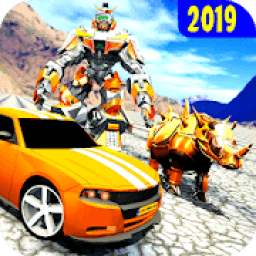 Rhino Robot Car Multi transforming Robot games أيقونة