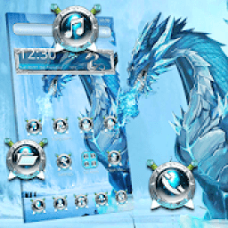 ikon Tema Naga Es Biru