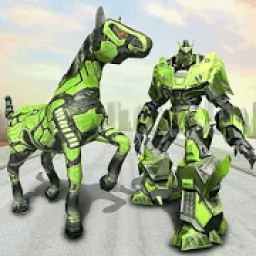 Army Horse Robot Transform: Bike Shooting Games icon