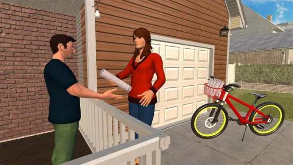 Virtual Mom Paper Girl - Family Simulator Game screenshot 2