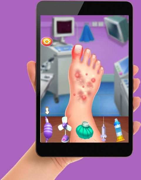 Little Doctor Game 2 (Foot care) screenshot 2