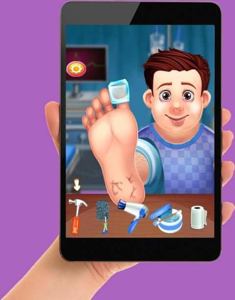 Little Doctor Game 2 (Foot care) स्क्रीनशॉट 1