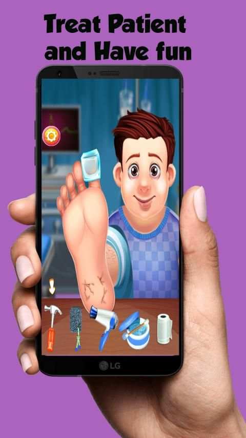 Little Doctor Game 2 (Foot care) screenshot 8
