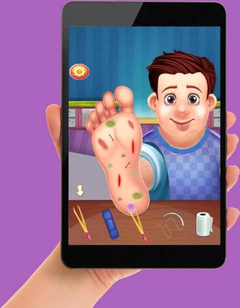 Little Doctor Game 2 (Foot care) screenshot 4